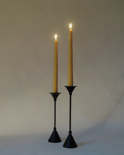 Hand poured Beeswax Tall Tapered Candle Waiheke Island New Zealand