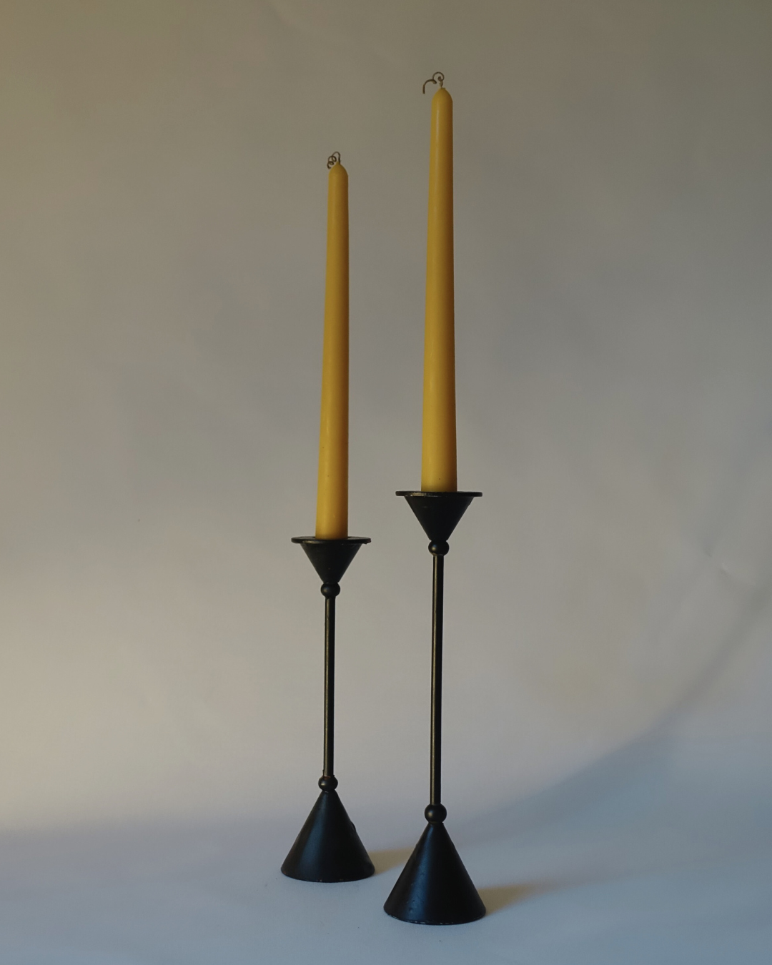 Hand poured Beeswax Tall Tapered Candle Waiheke Island New Zealand