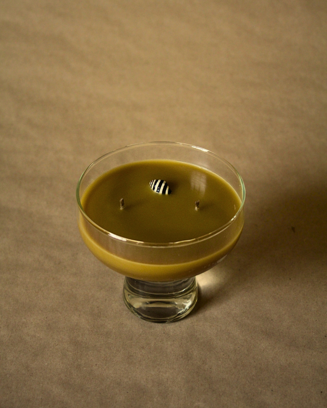 Pure Beeswax Martini Candle