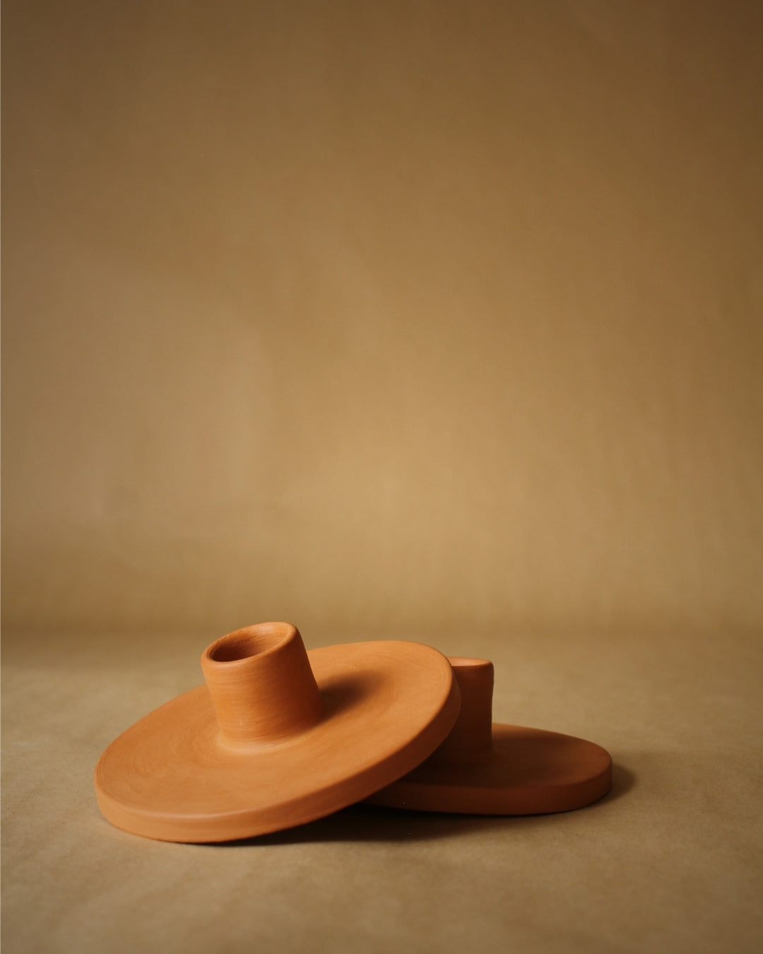 Minimalist Terracotta Taper Candle Holder